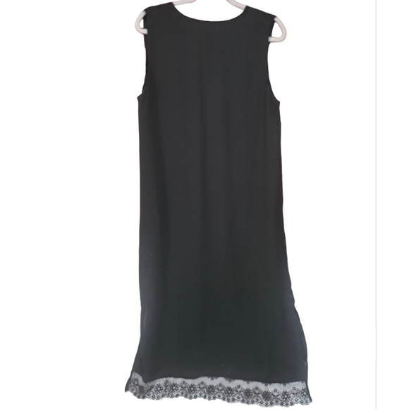 XL Who What Wear Black Sheath Dress with lace hem BNWT - Picture 7 of 8